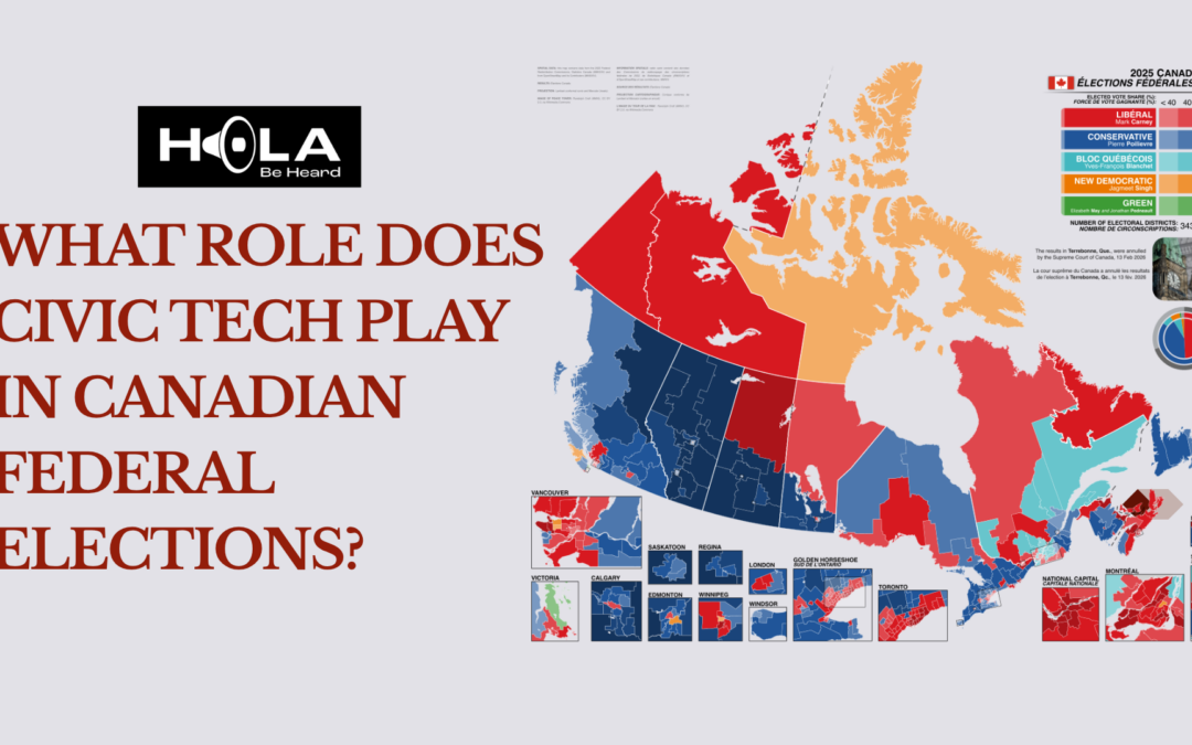 What role does civic tech play in Canadian federal elections?